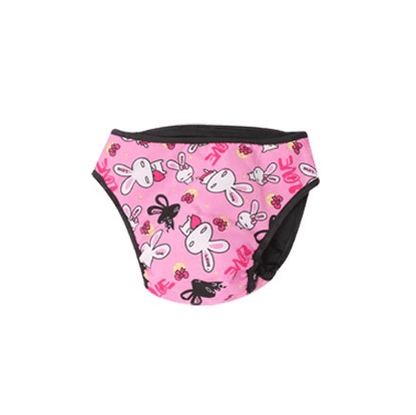 Couche pour chienne lapin rose